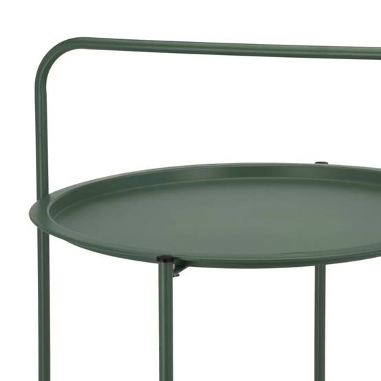 Table basse 2 plateaux olive Ø50 cm - Cémonjardin - Image 2