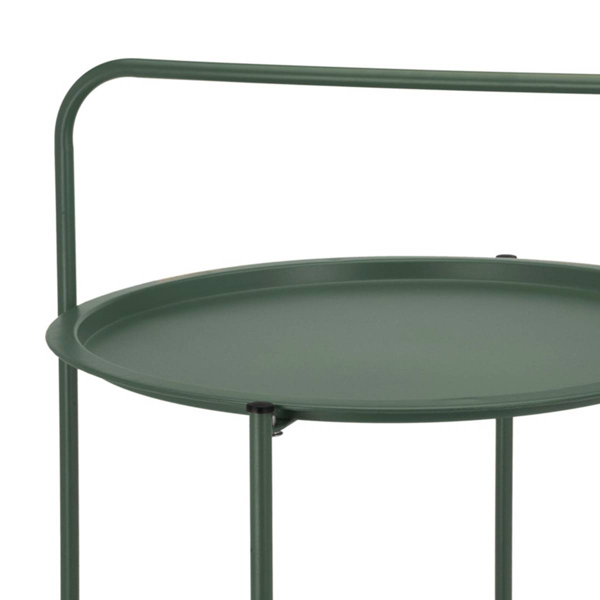 Table basse 2 plateaux olive Ø50 cm - Cémonjardin - Image 2