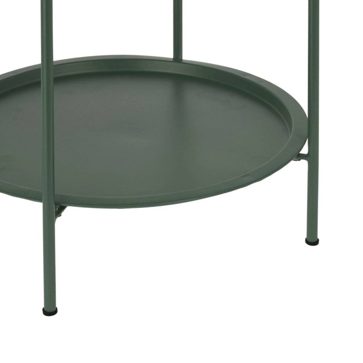 Table basse 2 plateaux olive Ø50 cm - Cémonjardin - Image 3