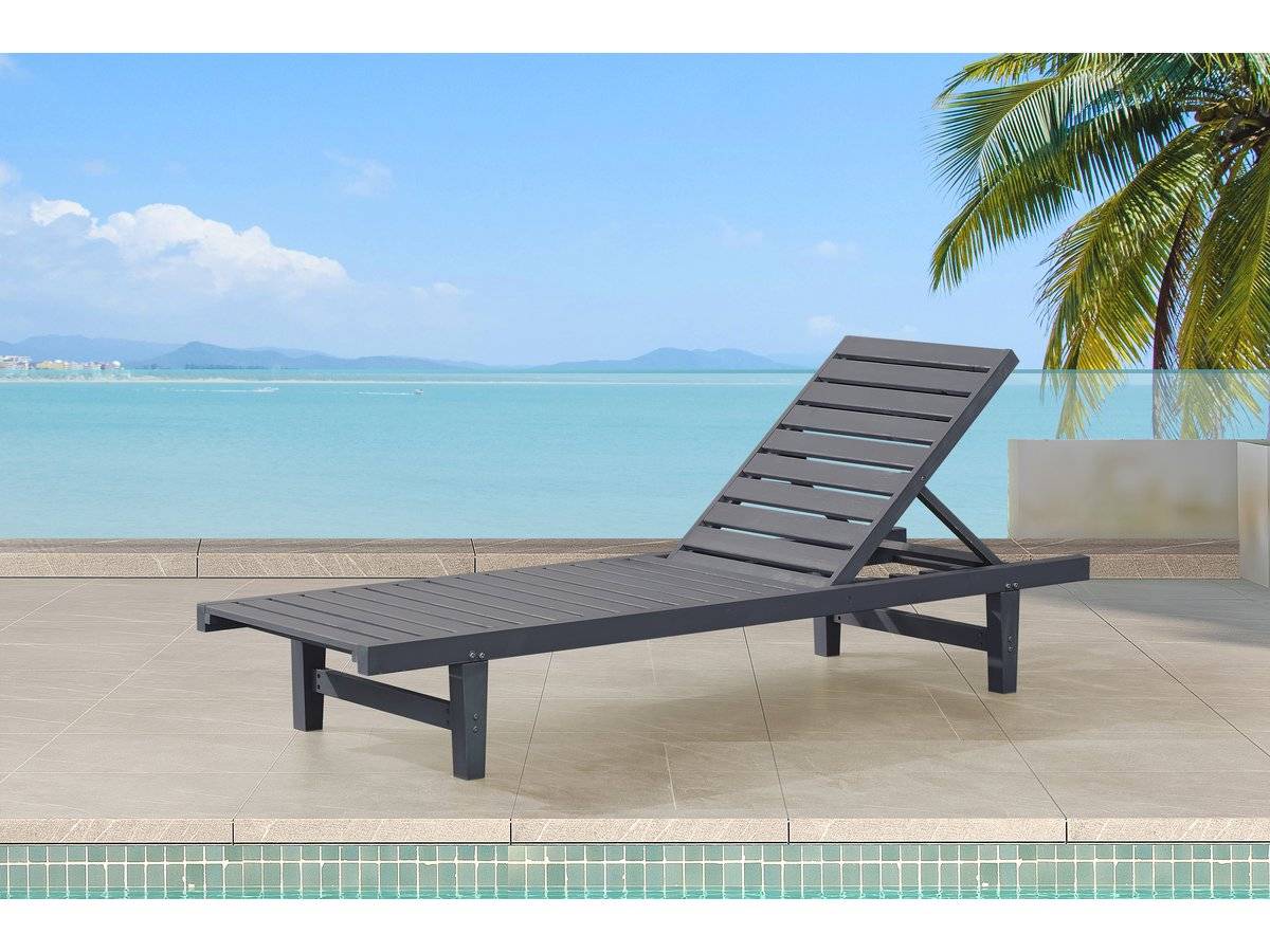 Habitat Et Jardin - Bain De Soleil En Bois "rawai" -  Gris -habitat Et Jardin - Image 2