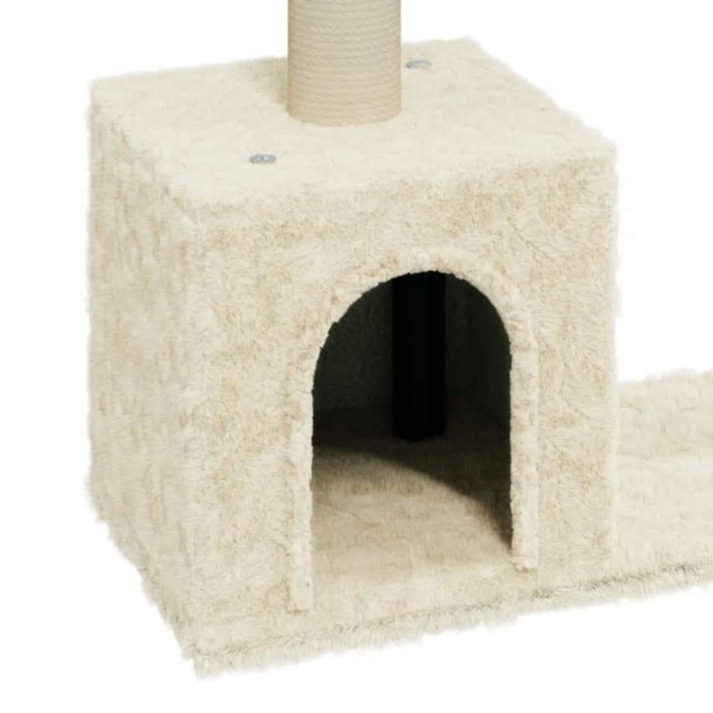Vidaxl - Arbre à chat avec griffoirs en sisal Crème 60 cm vidaXL 171430 - Image 4