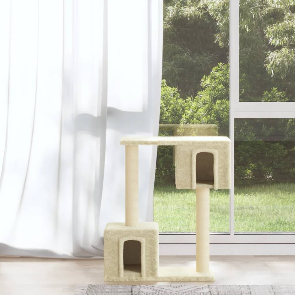 Vidaxl - Arbre à chat avec griffoirs en sisal Crème 60 cm vidaXL 171430 - Image 1
