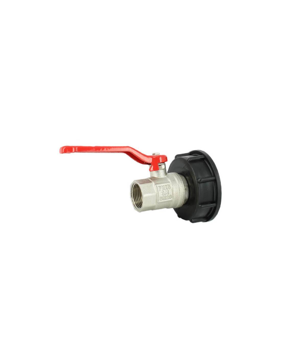 Raccord S60X6 - Vanne laiton - Femelle 3/4'' Pas gaz (20x27 mm) - Image 1