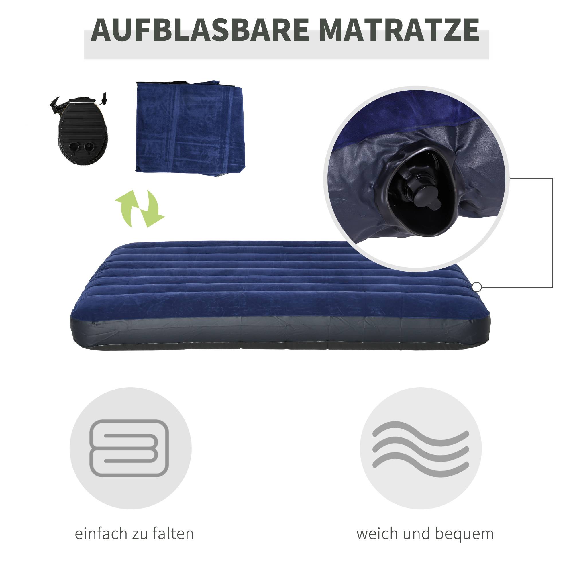 Kit camping 2 personnes avec lit camp et matelas gonflable vert, ensemble tente pratique confort - Image 8