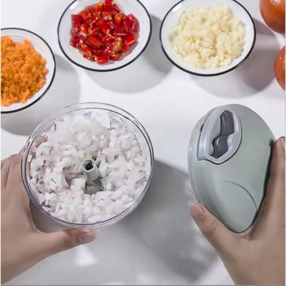 Hachoir à légumes manuel hachoir manuel et mélangeur avec lames en acier inoxydable pour Mini
