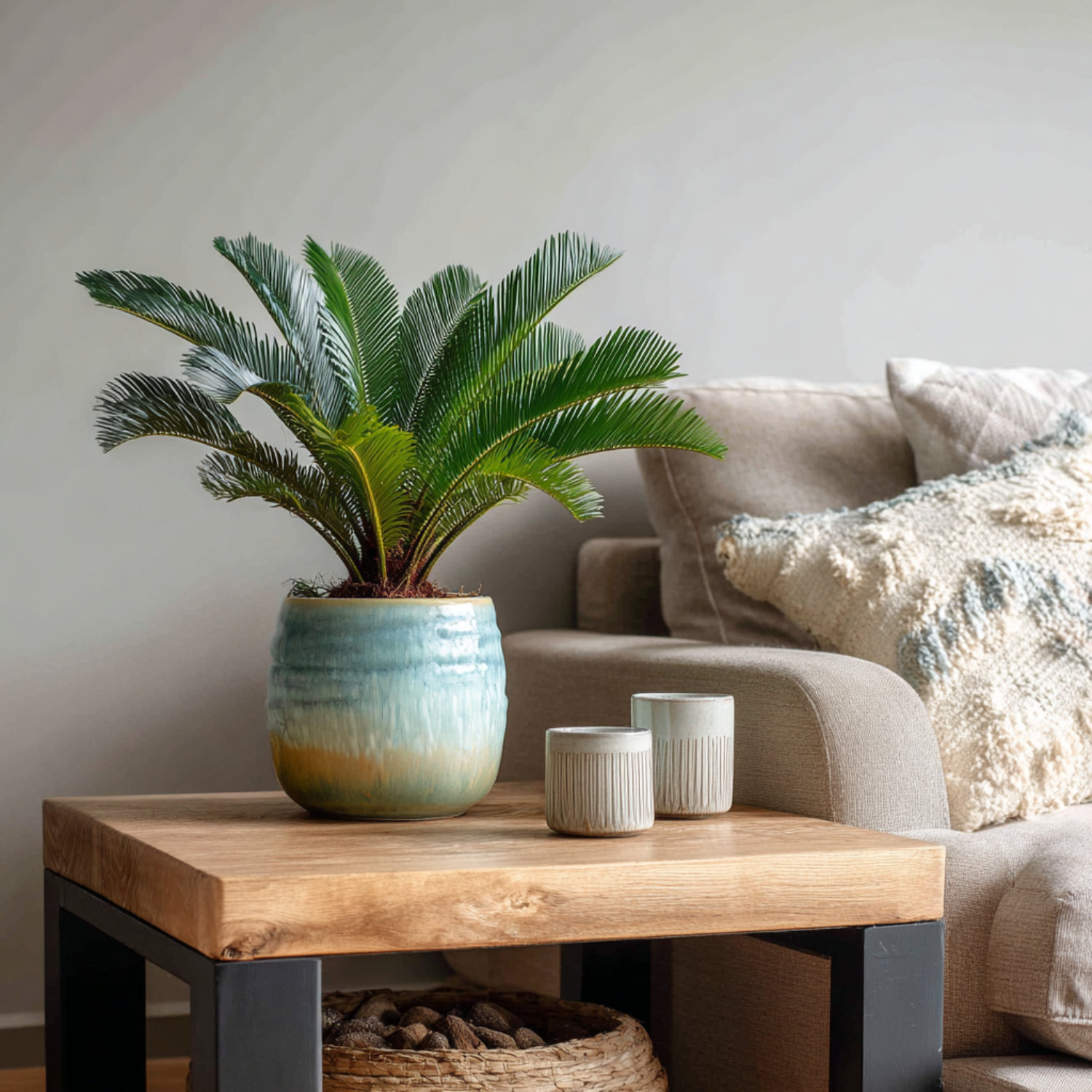 Plant In A Box - Sagou du Japon - Cycas revoluta - Hauteur 45-60cm - ⌀15cm - Image 3