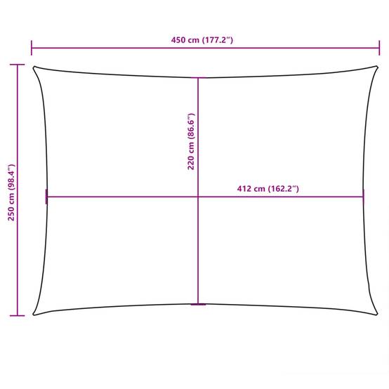 Coussin/parasol polyuréthane anthracite 2,5 x 4,5 m - Prolenta premium p330.7 - Image 10