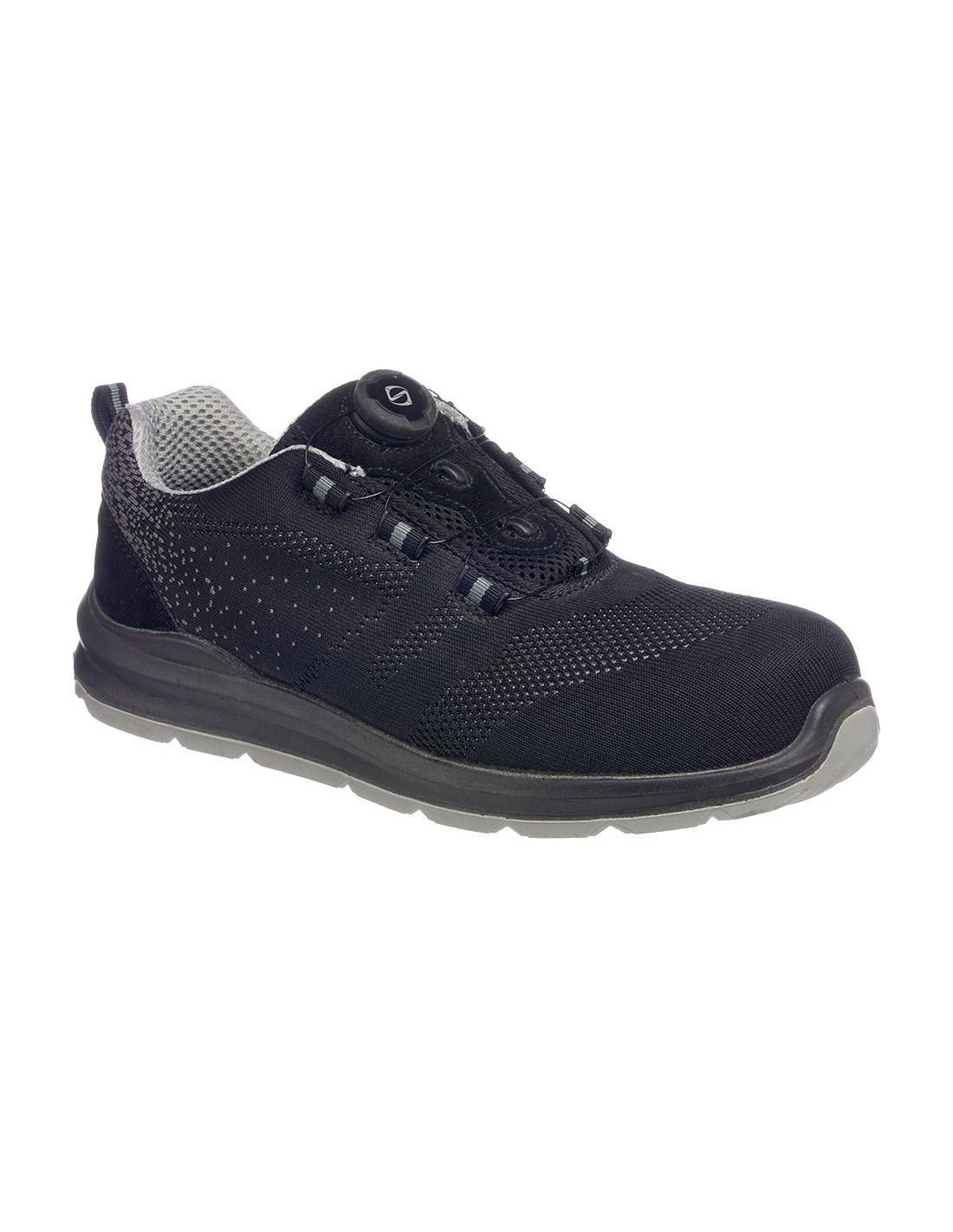 Portwest - Portwest Compositelite Wire Lace Safety Trainer Knit S1p - 38 - Noir/gris - Portwest