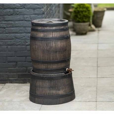 Récupérateur d'eau barrique 50 litres, Socle Sans socle - Image 2