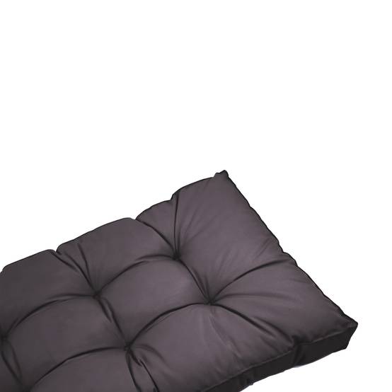 Coussins pour salon de jardin capitonné 120x60cm gris carbone - Déco arts - Image 7