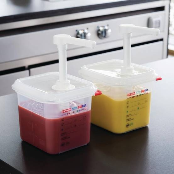 Distributeur de Sauce GN 1/6 Transparent 2,6 L - Araven - Image 2