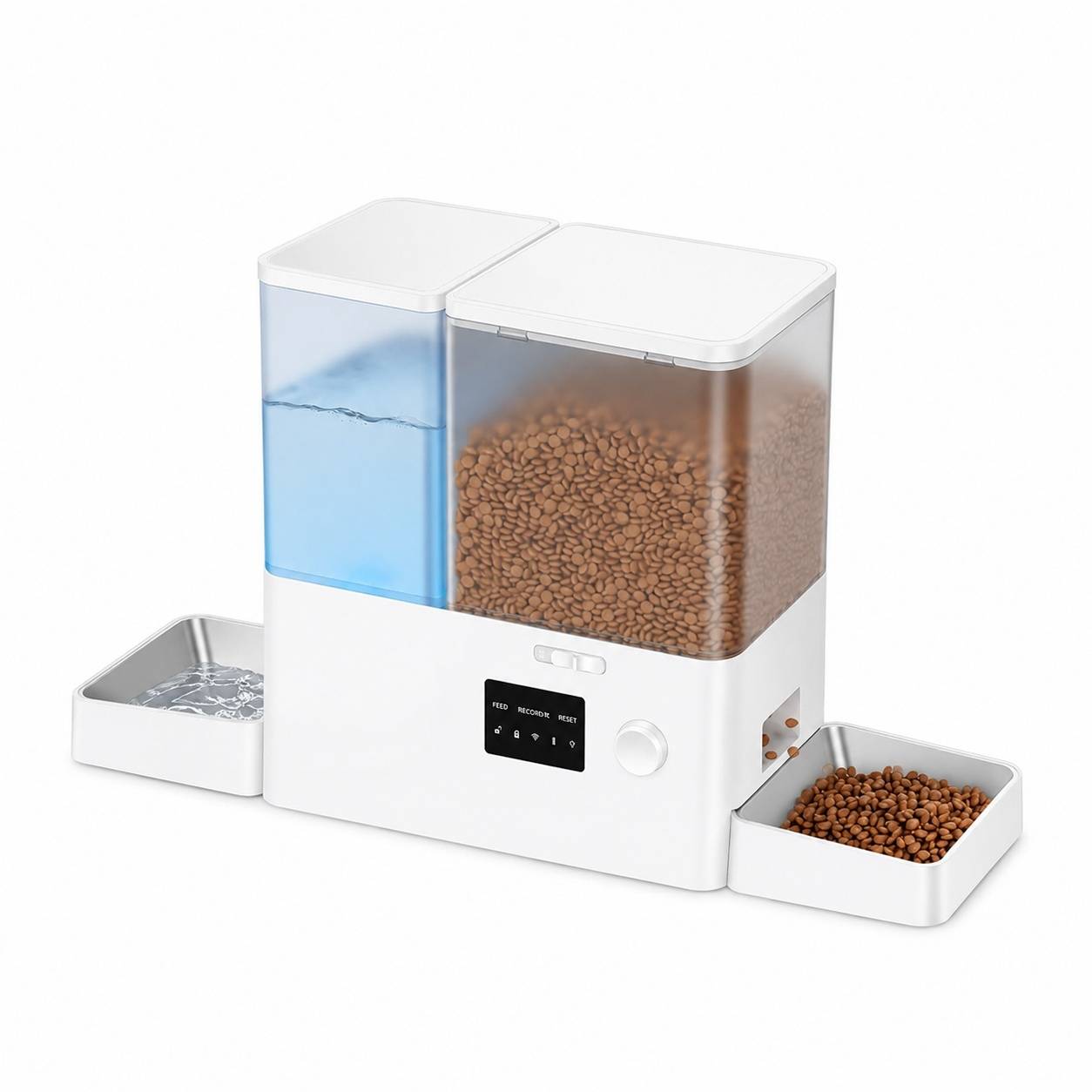 Distributeur Automatique 2 en 1 Nourriture et Eau pour Chat avec App Wifi Grande Capacité - Image 1