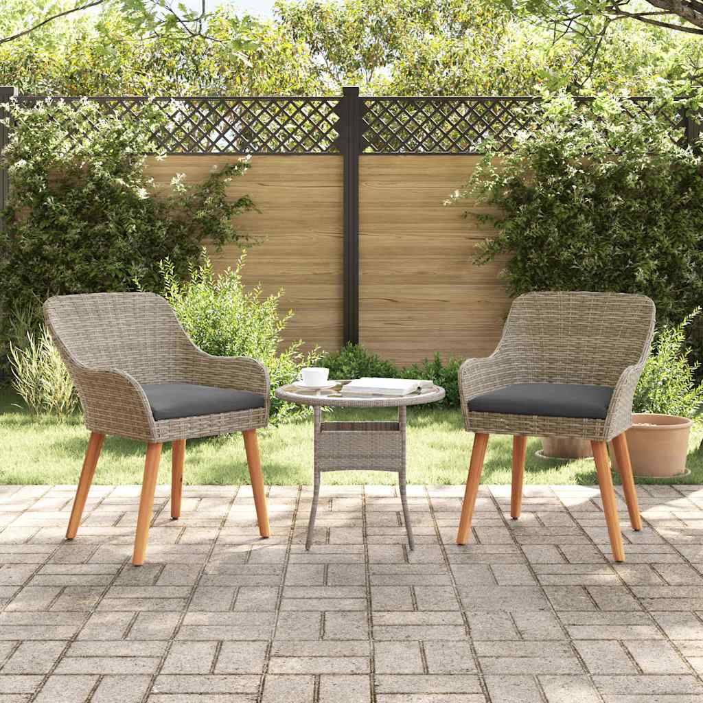 PANGIVO - Chaise de jardin polyrotin Noir 62,5 x 55 x 82 cm - PANGIVO - Image 1