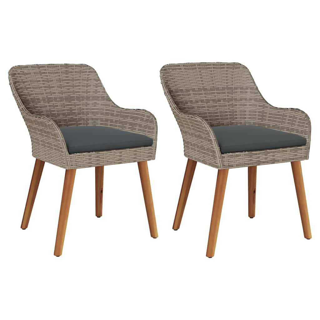 PANGIVO - Chaise de jardin polyrotin Noir 62,5 x 55 x 82 cm - PANGIVO - Image 2