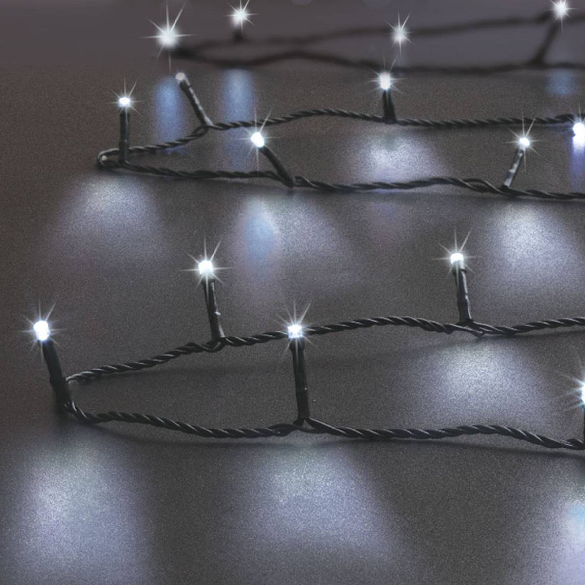 Guirlande lumineuse 192 LED programmable 14m extérieur blanc froid FEERIC LIGHTS & CHRISTMAS - Image 1