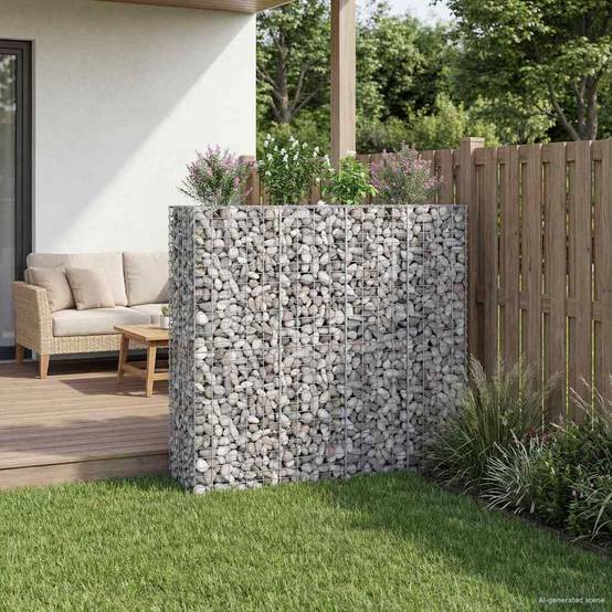 PANGIVO - Lit surélevé gabion acier galvanisé argenté 170 x 50 x 150 cm - PANGIVO - Image 5