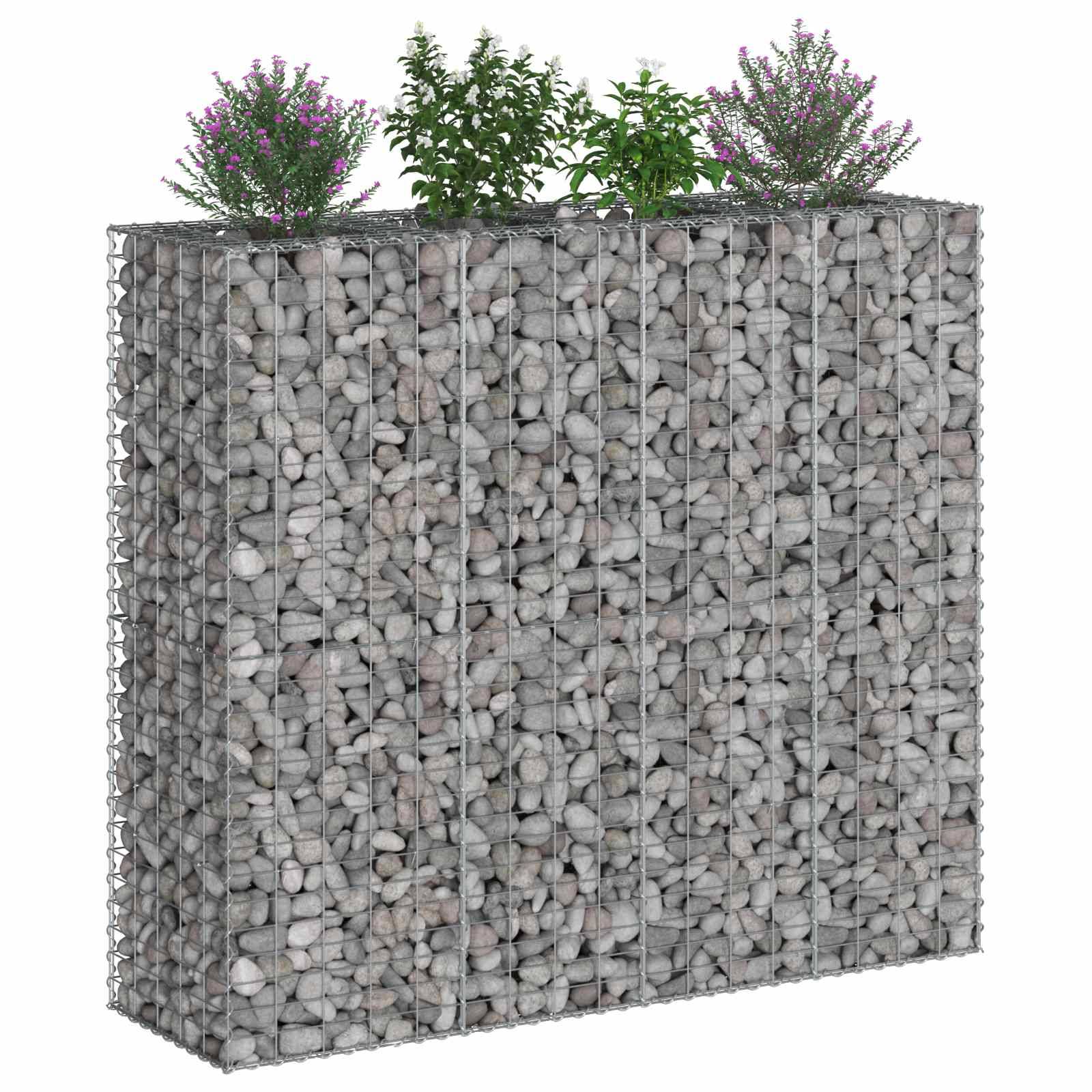 PANGIVO - Lit surélevé gabion acier galvanisé argenté 170 x 50 x 150 cm - PANGIVO - Image 3