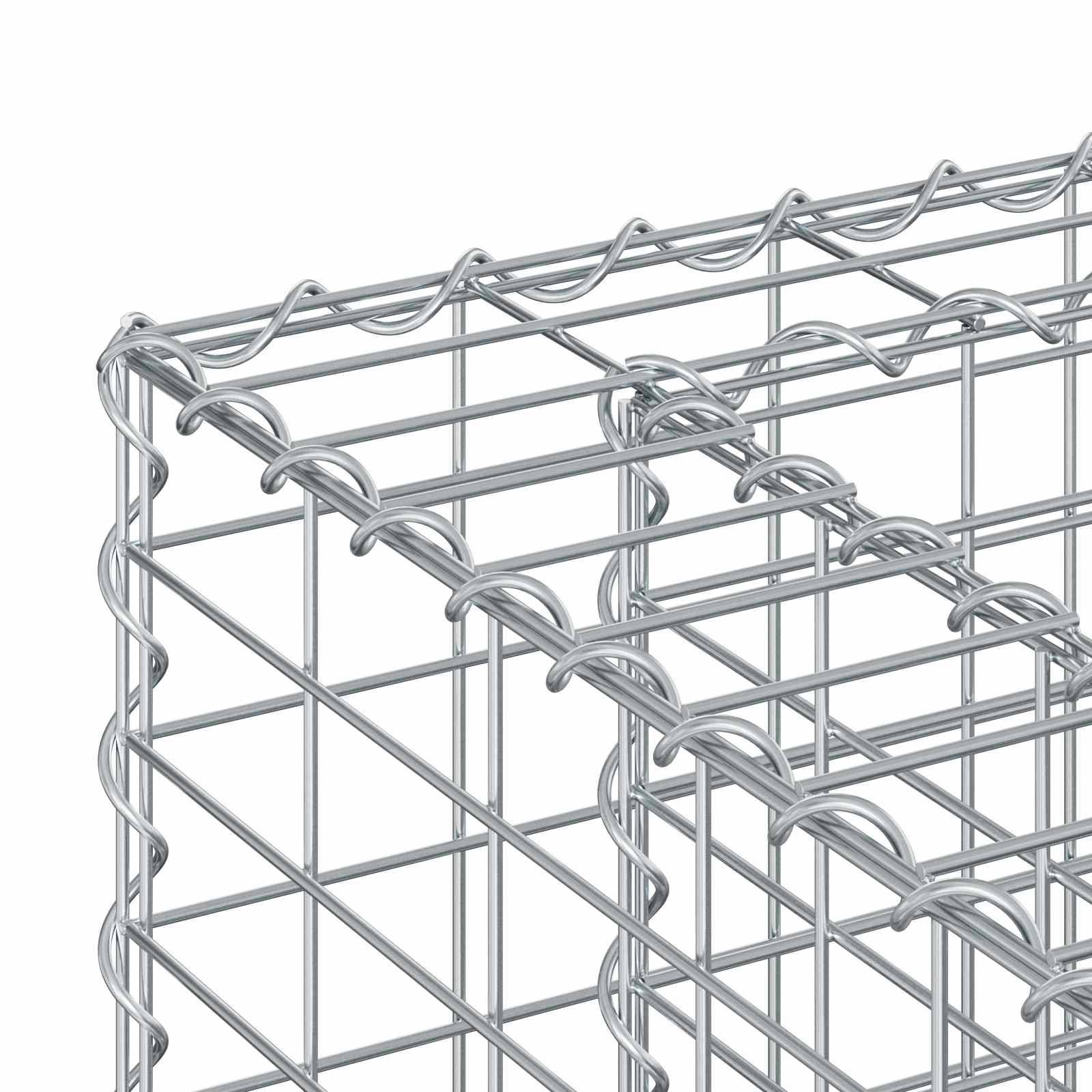 PANGIVO - Lit surélevé gabion acier galvanisé argenté 170 x 50 x 150 cm - PANGIVO - Image 9