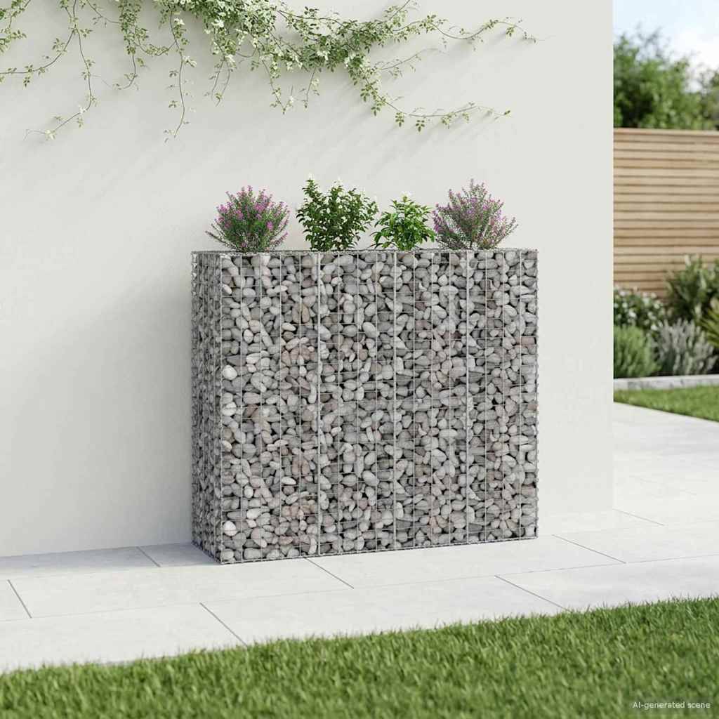 PANGIVO - Lit surélevé gabion acier galvanisé argenté 170 x 50 x 150 cm - PANGIVO - Image 1