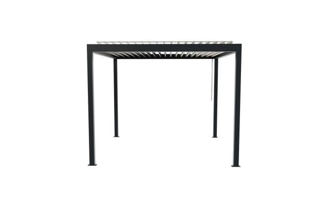 Pergola Bioclimatique Aluminium Autoportante Anthracite 3x3 Manuelle S ORIAL France - Image 6