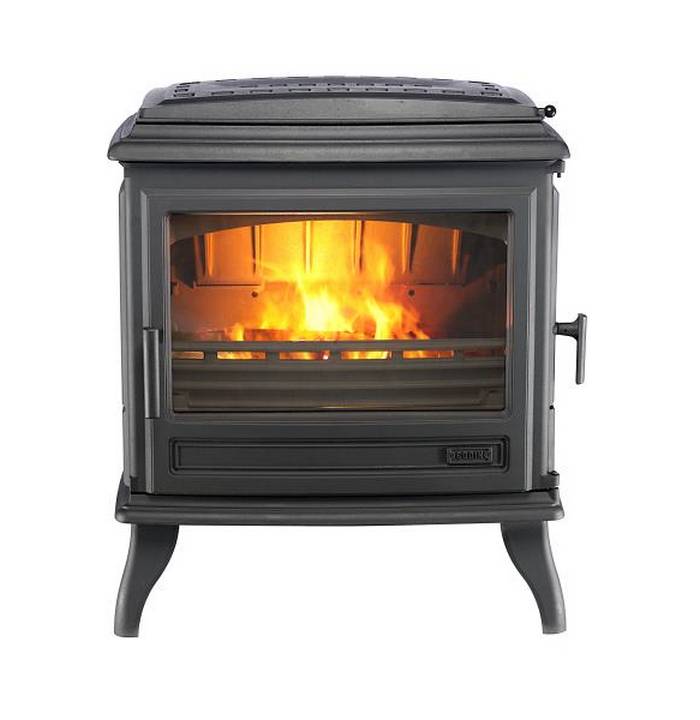 Poêle à bois fonte 7kw anthracite 366149 Godin - Image 1