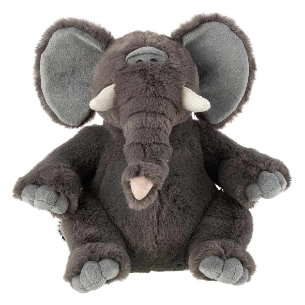 Peluche Éléphant "Trompe" 30cm Gris - Image 1
