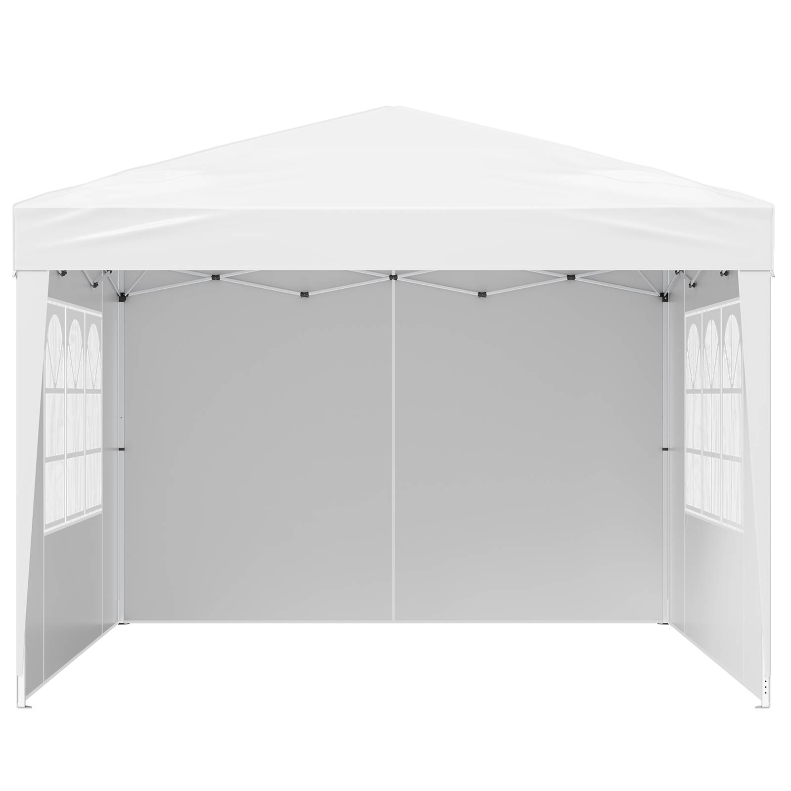 Vevor - VEVOR Tonnelle pop-up 2.95x2.95 m, portable, parois latérales, abri solaire jardin/événements, blanc. - Image 9