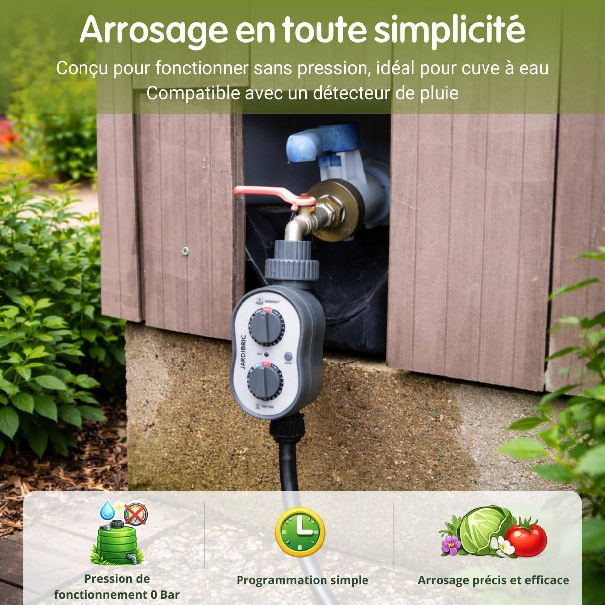 Jardibric - Programmateur nez de robinet 1 voie PNR16 Jardibric - Image 2
