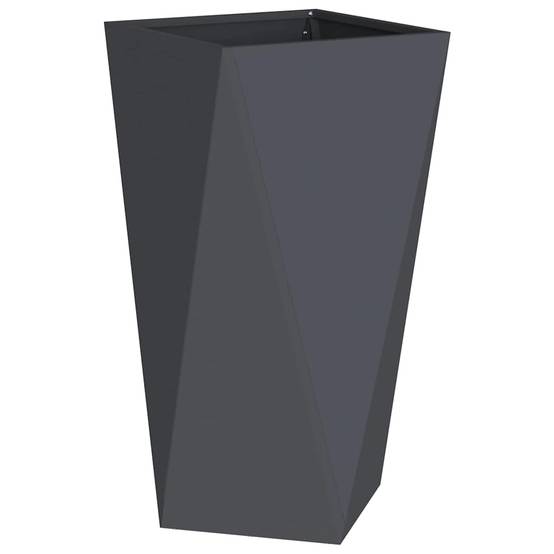 Vidaxl - Jardinière-Pot de fleur-Bac à fleurs Anthracite 40 x 40 x 75 cm Acier - Image 2