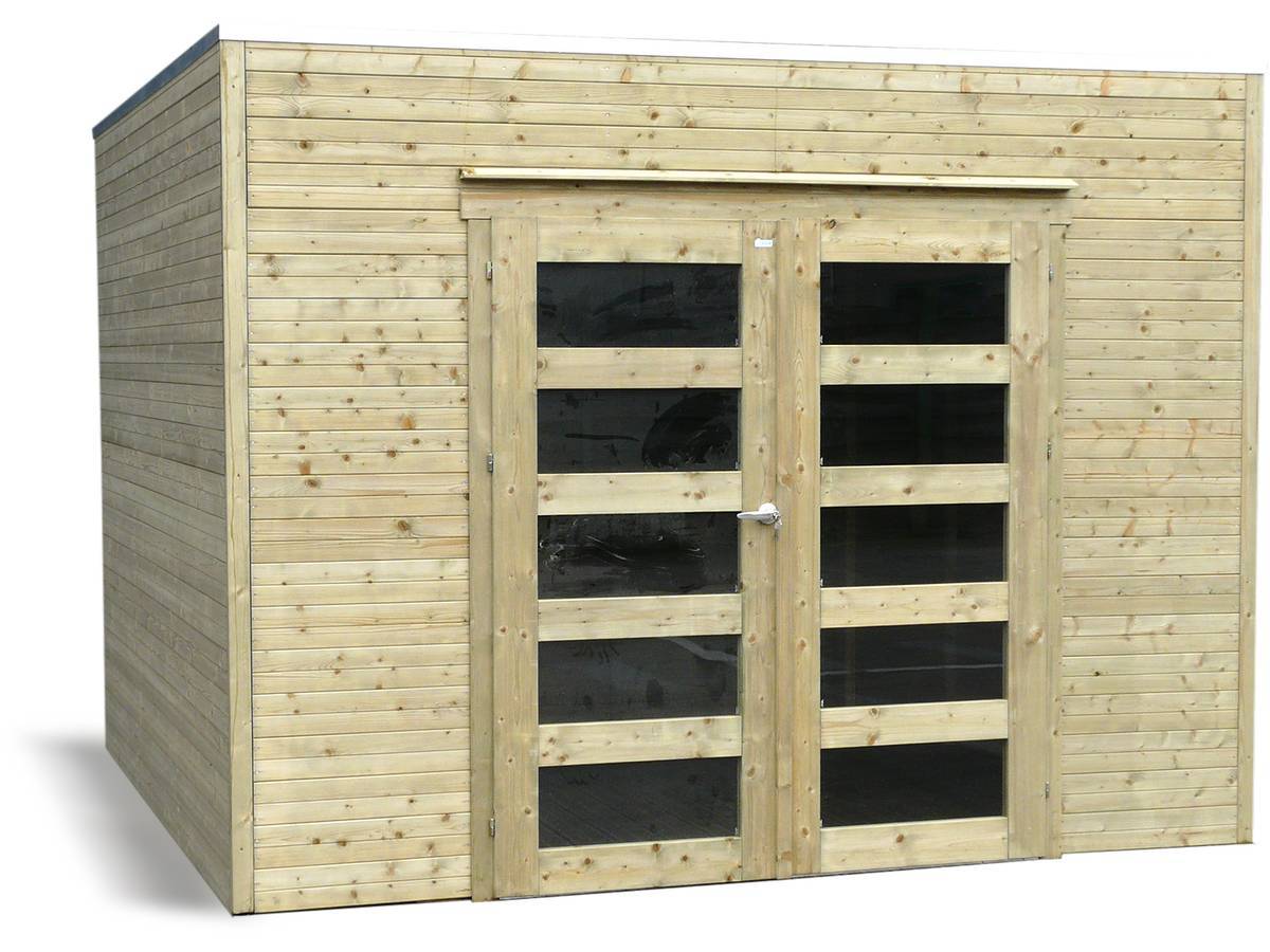 Habitat Et Jardin - Abri Jardin Bois "bari" - 8.69 M2 - 2.99 X 2.91 X 2.25 M - 19 Mm -solid - Image 1