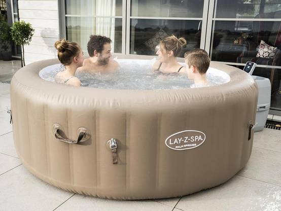 Bestway - Spa gonflable Lay-Z-Spa Palm Springs rond Airjet 4/6 places - Bestway - Image 2