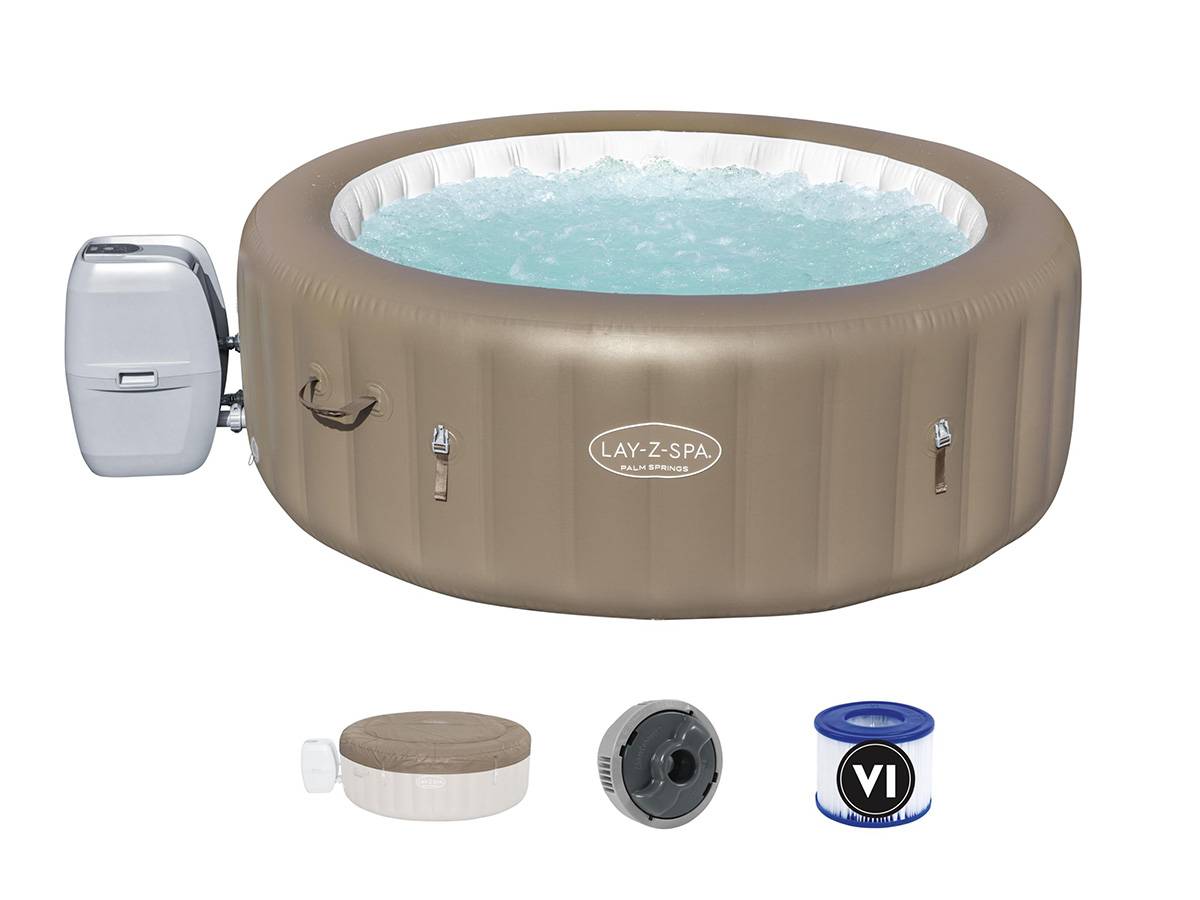 Bestway - Spa gonflable Lay-Z-Spa Palm Springs rond Airjet 4/6 places - Bestway - Image 1