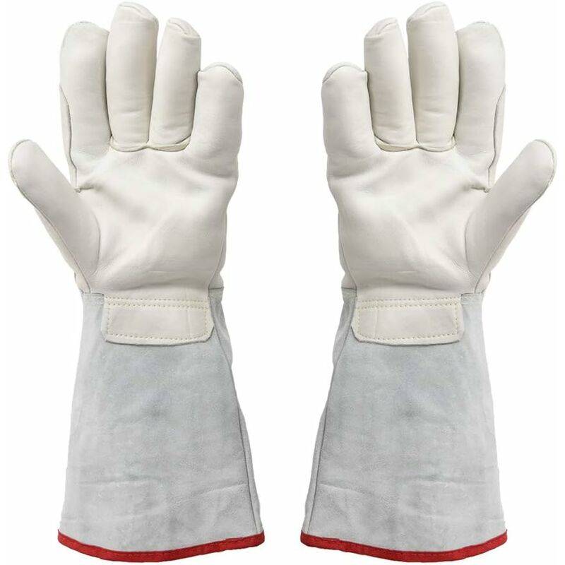 Gant de travail de sécurité pour stockage cryogénique, gants de 45cm de long cryogéniques, gants de travail de protection étanches, gants congelés au - Image 2