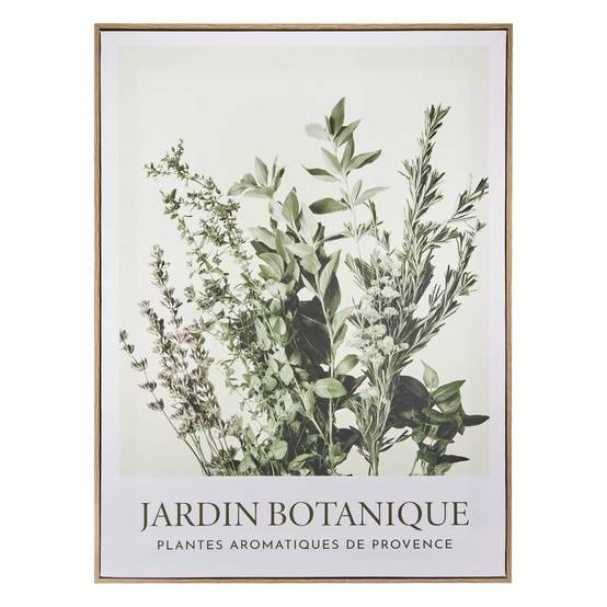 Toile Imprimée Jardin "Cecilia" 45x60cm Vert - Image 1