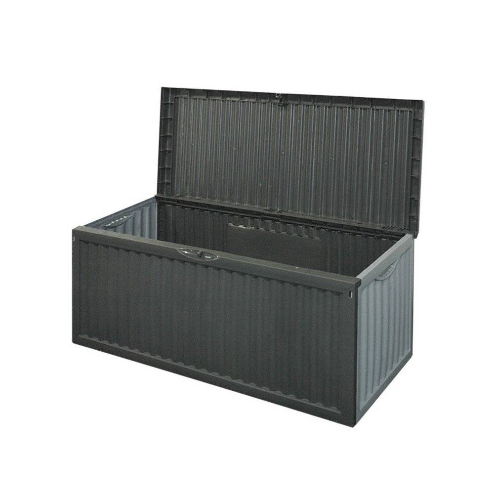 Terre Jardin - Coffre de rangement jardin grand volume 240 L gris - OSE - Image 1
