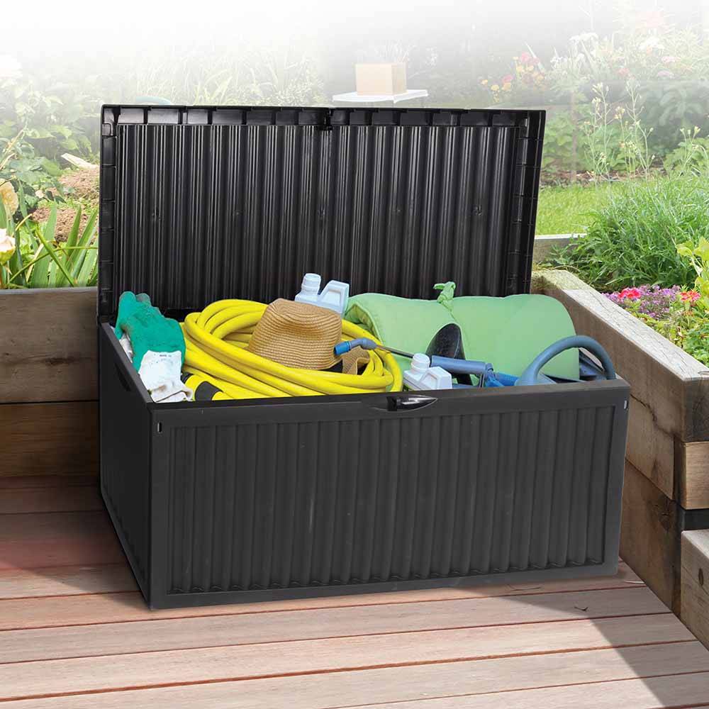 Coffre de rangement jardin grand volume 240 litres - TERRE JARDIN - Image 3