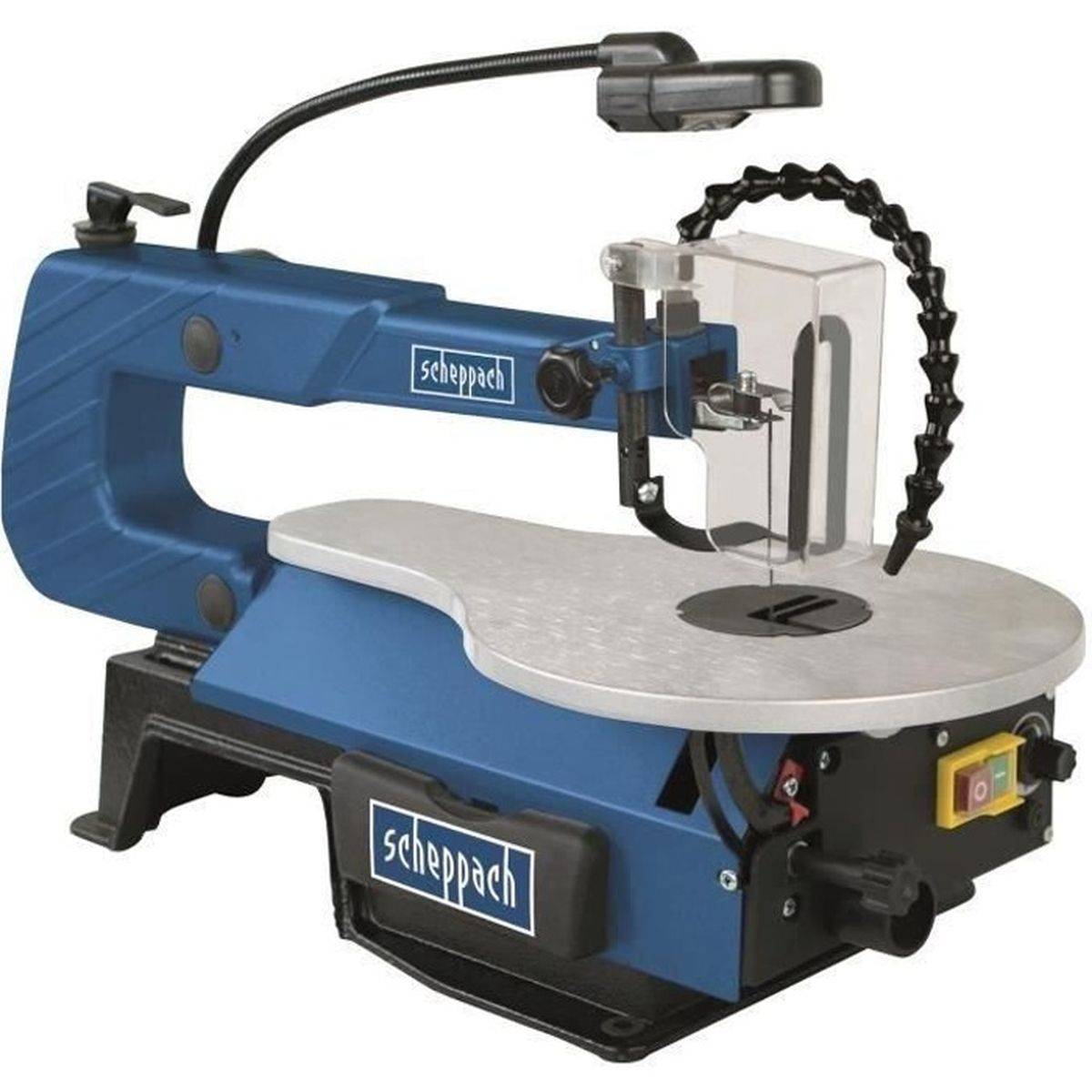 Scheppach - Scie sauteuse à ruban électrique Scheppach SD1600V, table inclinable 0-45°, vitesse variable 500-1700 min-1, LED et souflette - Scheppach - Image 1