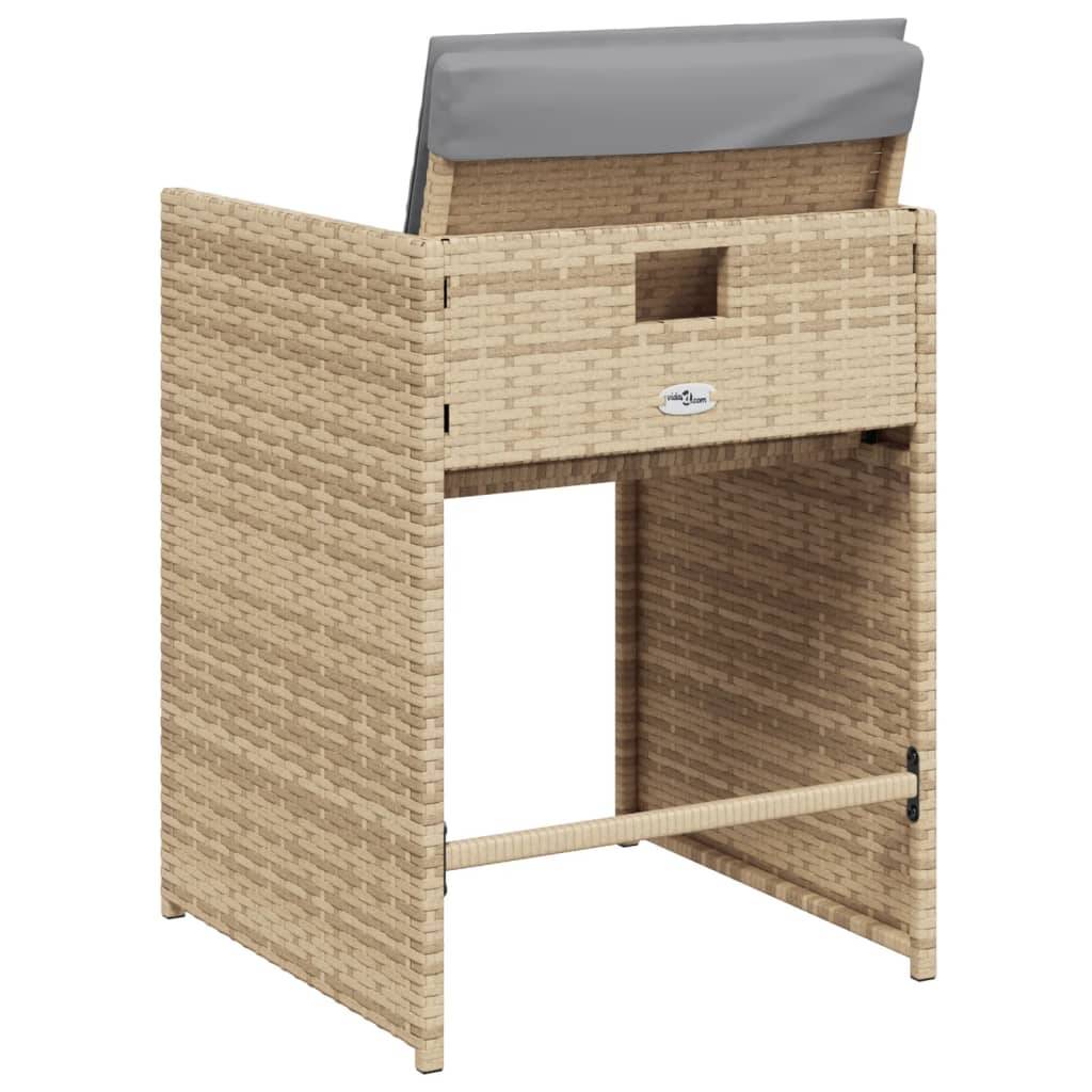Prolenta Premium - Chaises de jardin rotin beige  50,5 x 54 x 79 cm  - Prolenta premium p390.5 - Image 7