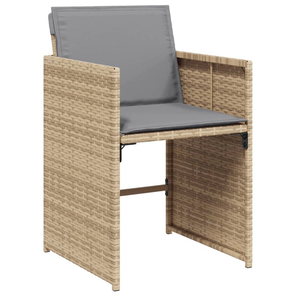 Prolenta Premium - Chaises de jardin rotin beige  50,5 x 54 x 79 cm  - Prolenta premium p390.5 - Image 3