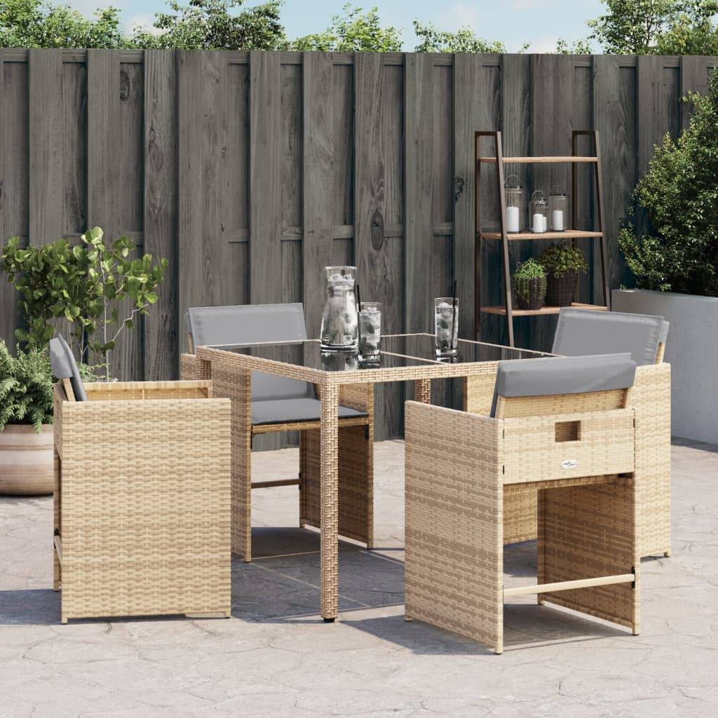Prolenta Premium - Chaises de jardin rotin beige  50,5 x 54 x 79 cm  - Prolenta premium p390.5 - Image 4