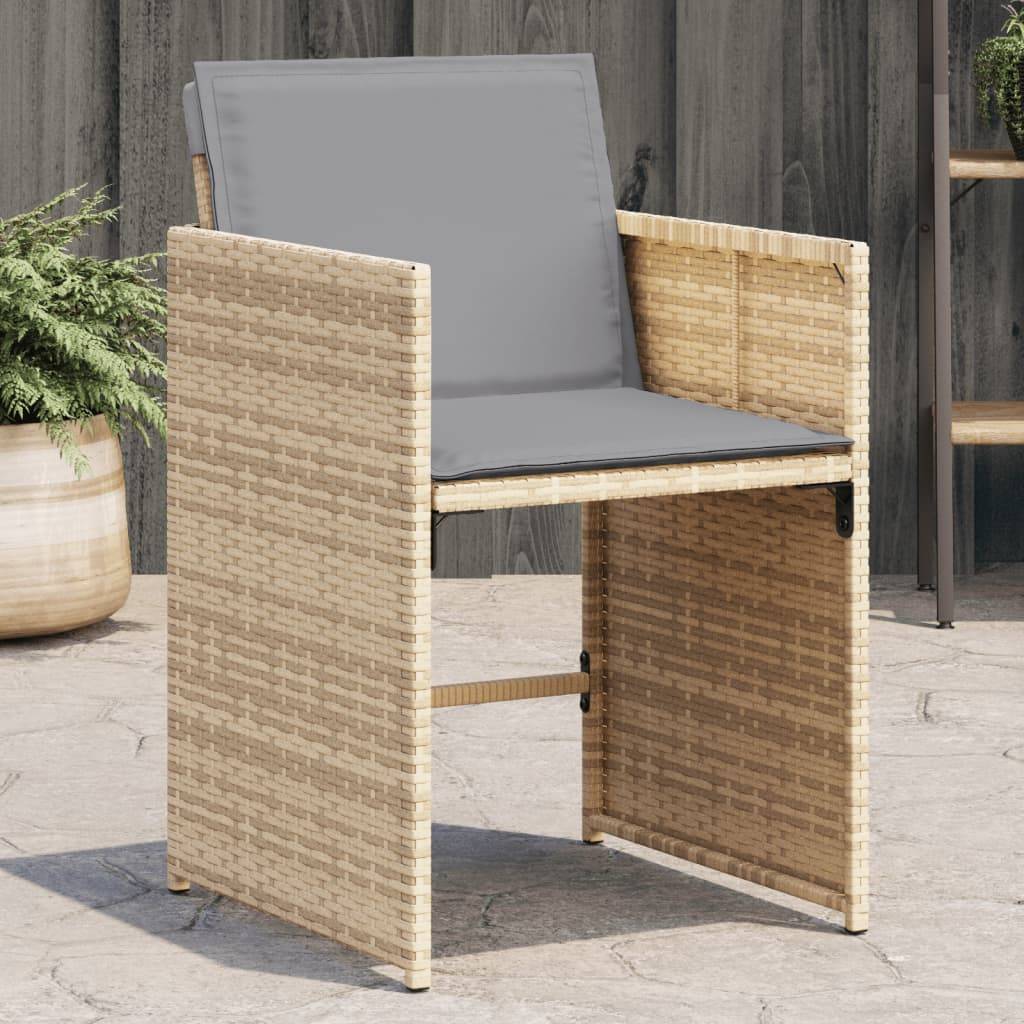 Prolenta Premium - Chaises de jardin rotin beige  50,5 x 54 x 79 cm  - Prolenta premium p390.5 - Image 2
