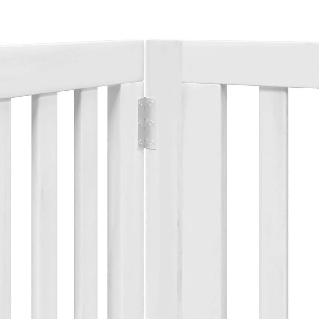 Barrière pour chien bois de peuplier blanc 480 x 2 x 60 cm - PANGIVO - Image 8