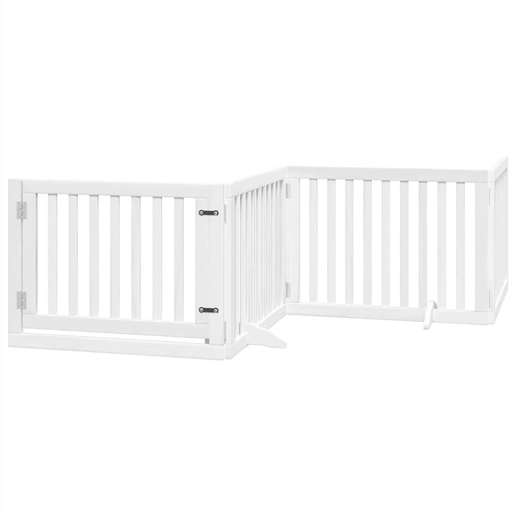 Barrière pour chien bois de peuplier blanc 480 x 2 x 60 cm - PANGIVO - Image 3