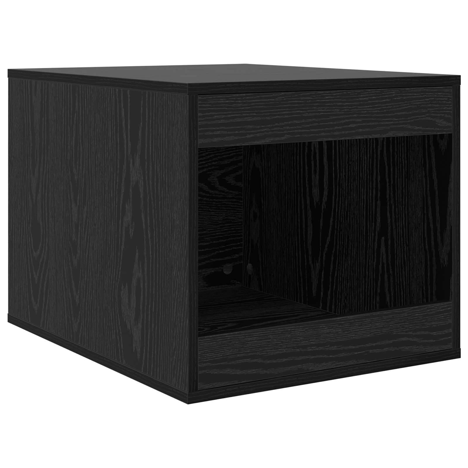 Enceinte pour bac à litière bois d'ingénierie chêne noir 47 x 59 x 42 cm - PANGIVO - Image 2