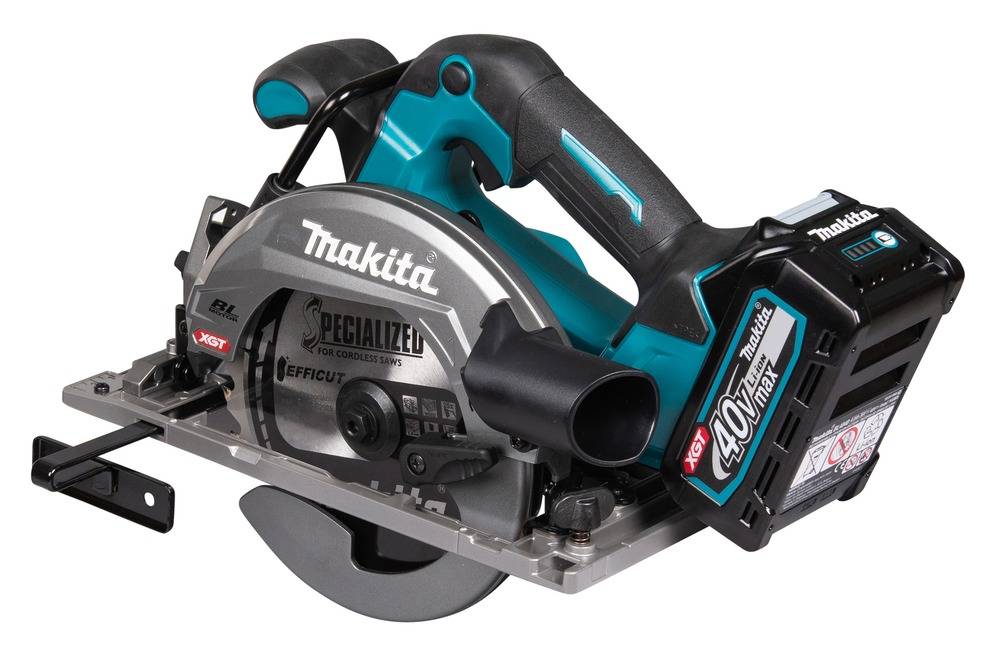 Makita - Scie circulaire XGT Scie Ø 165 mm livrée avec 2 batteries 2,5 Ah, 1 Chargeur rapide DC40RA, 1 Coffret Makpac 3 - MAKITA - HS012GD201 - Image 4