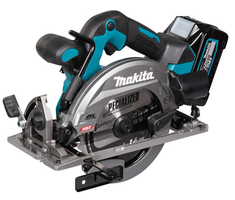 Makita - Scie circulaire XGT Scie Ø 165 mm livrée avec 2 batteries 2,5 Ah, 1 Chargeur rapide DC40RA, 1 Coffret Makpac 3 - MAKITA - HS012GD201 - Image 2