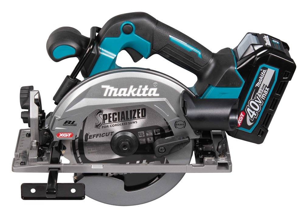 Makita - Scie circulaire XGT Scie Ø 165 mm livrée avec 2 batteries 2,5 Ah, 1 Chargeur rapide DC40RA, 1 Coffret Makpac 3 - MAKITA - HS012GD201 - Image 3