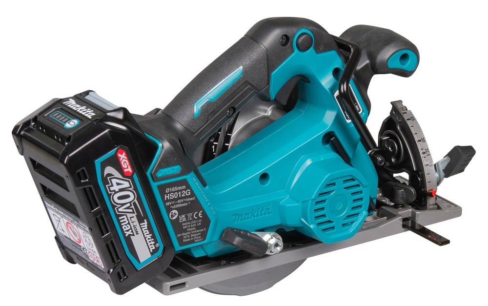 Makita - Scie circulaire XGT Scie Ø 165 mm livrée avec 2 batteries 2,5 Ah, 1 Chargeur rapide DC40RA, 1 Coffret Makpac 3 - MAKITA - HS012GD201 - Image 6