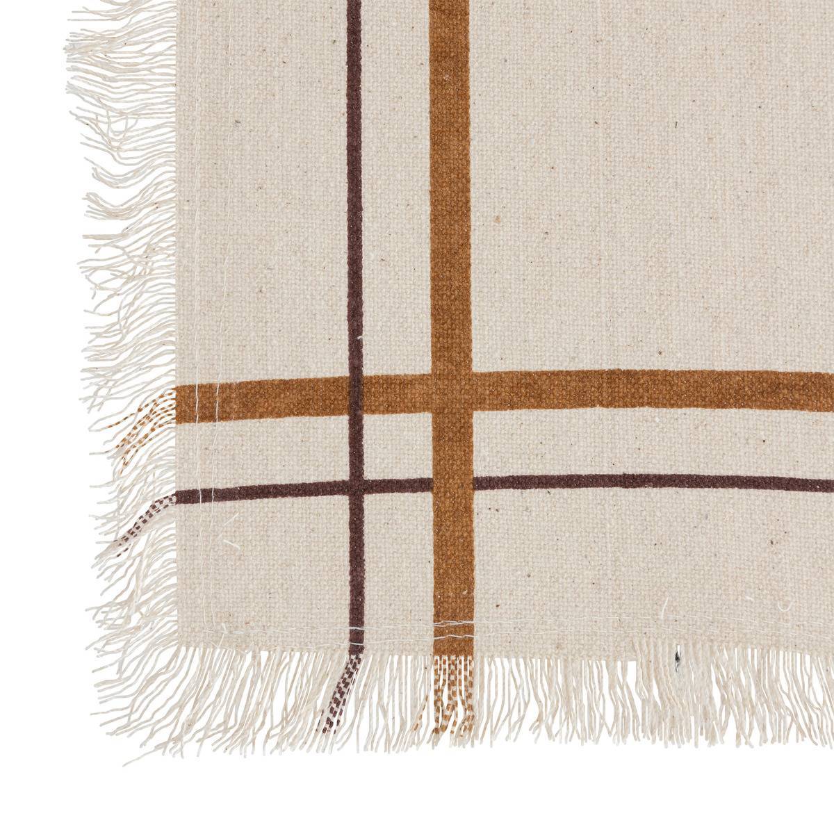Atmosphera - Lot de 2 serviettes de table "Ray" 40x40cm beige - Atmosphera Créateur d'intérieur - Image 4
