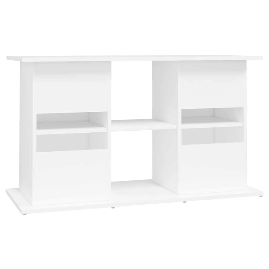 ComfortXL - Meuble pour Aquarium Bois d'ingénierie avec Rangement Ouvert 101x41x58 cm Blanc - ComfortXL Outdoor Living - Image 8